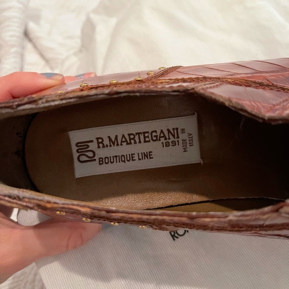 Vintage Romano Martegani Lace Up Alligator Shoes - Picture 13 of 13